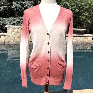 Ann Taylor Ombré Cardigan Sweater